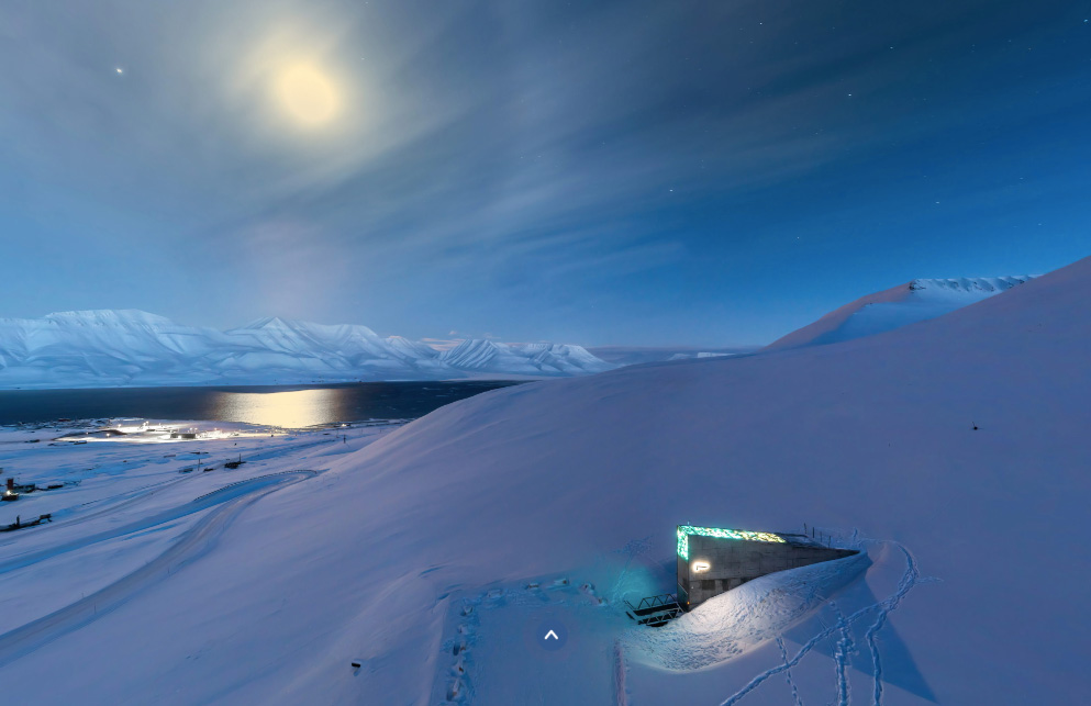 The Svalbard Global Seed Vault entrance